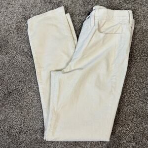 J.Crew Essential Straight Corduroy Pants Ecru NWT Women's Size 26 cream FLAW